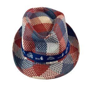 Assoc Premium Group Chicago Cubs Fedora Hat Cap World Series Champions Weave red